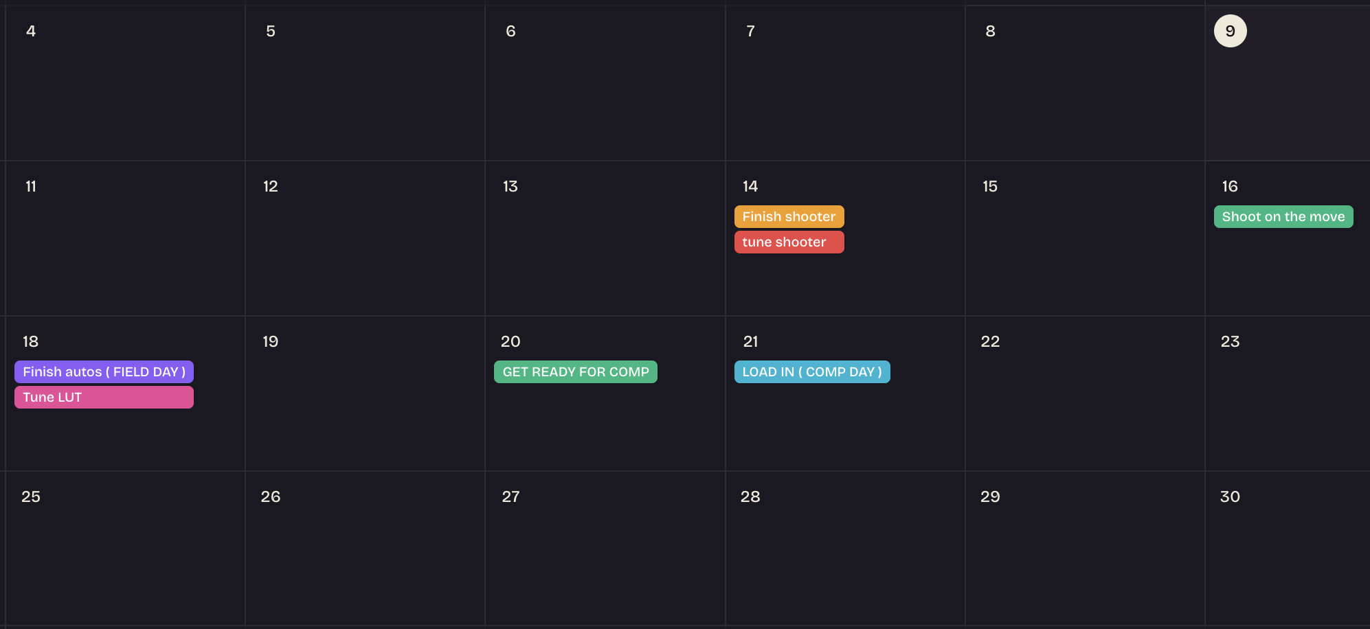 Calendar